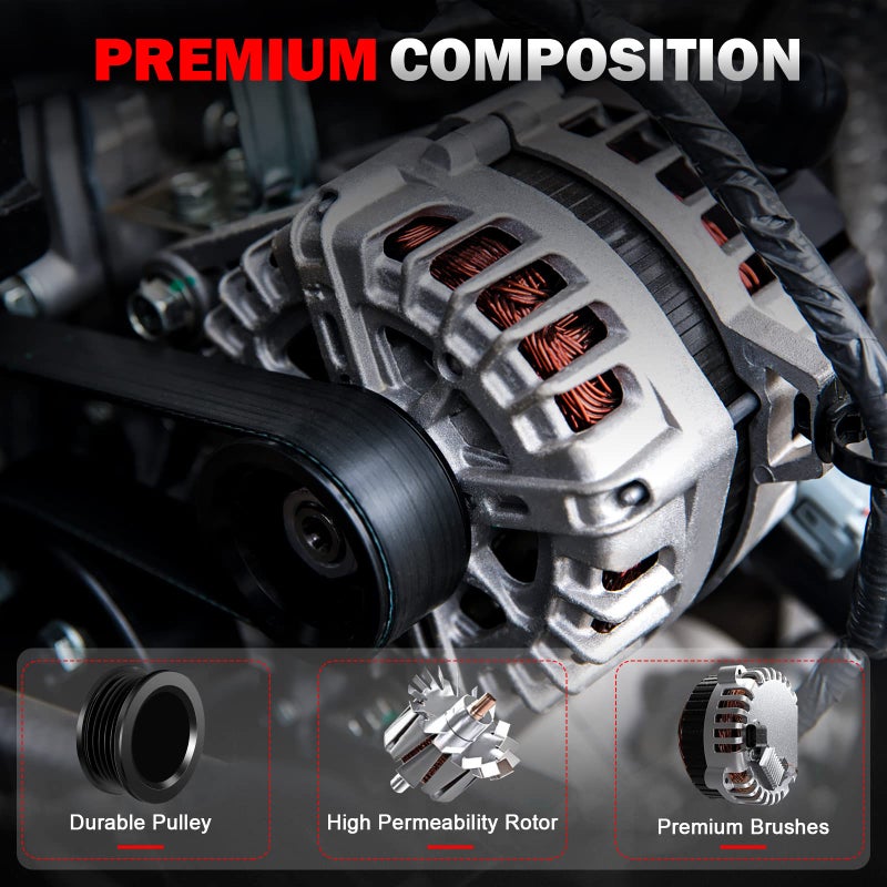 ASTOU مولد ASTOU مستقر عالي الإخراج مناسب L4 2.4L لـ 2008-2012 لـ Honda for Accord أو 2009-2014 لـ Acura لـ TSX طقم إعادة بناء المولد استبدال 11390 - Image 5